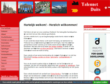 Tablet Screenshot of duitsetaal.org